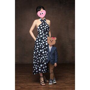 J.Crew Silk Polka Dot Halter Dress Size 0